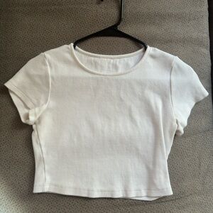 Princess Polly Ribbed Crop T-Shirt